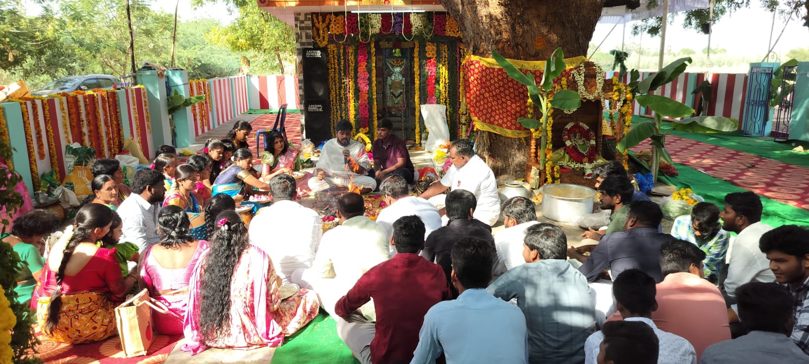 Community pooja gathering