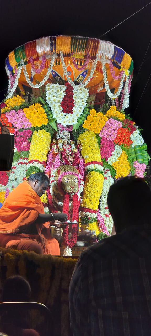 Aarti close view during night pooja
